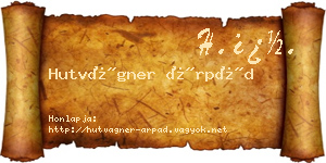 Hutvágner Árpád névjegykártya